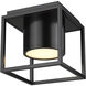 Desmond LED 7.13 inch Matte Black Flush Mount Ceiling Light